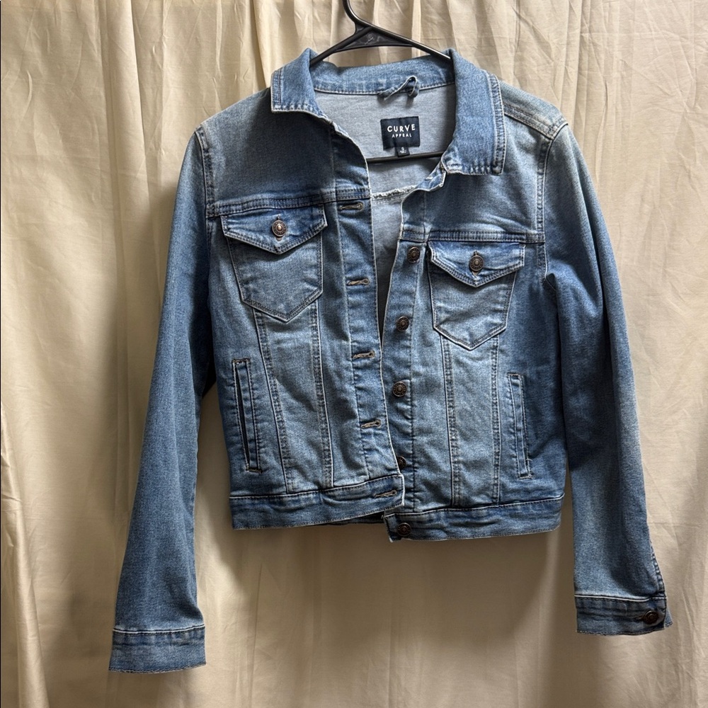Curve Classic Blue Jean Jacket for Women